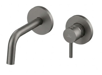 Змішувач для умивальника Paffoni Light, зовнішня частина, вилив 178 мм, Mercury Grey (LIGBOX105MG70)