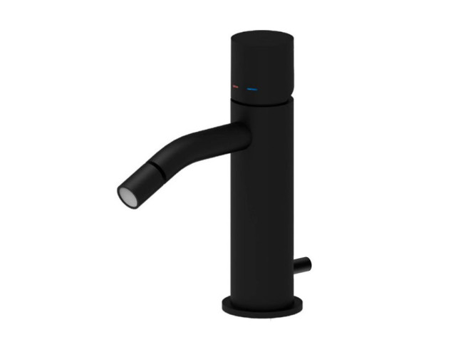Змішувач для біде Paffoni Light, з донним клапаном, Matt black (LIGX135NO)