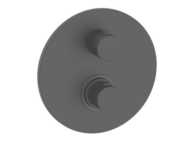 Змішувач для душу із термостатом Paffoni Light, Mercury Grey (LIQ013MG)