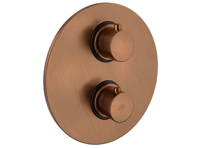 Термостат для душу Paffoni Light, на 1 споживач, Brushed Copper PVD (LIQ013RASP)