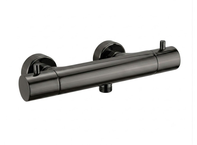 Термостат для душу Paffoni Light ECOSTOP без душового набору, Black Chrome (LIQ168ENKN)
