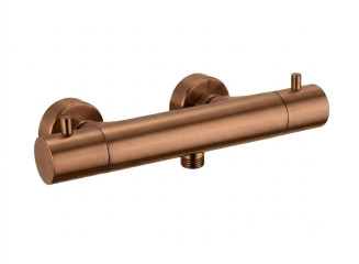 Термостат для душу Paffoni Light ECOSTOP без душового набору, Brushed Copper PVD (LIQ168ERASP)