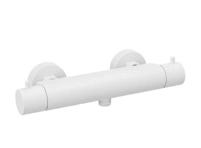 Термостат для душу Paffoni Light, COLD TOUCH, ECOSTOP, без душового комплекту, Matt white (LIQ468BO)
