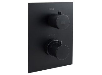 Змішувач для душу з термостатом Paffoni Light, чорний матовий (LIQ513NO/M)