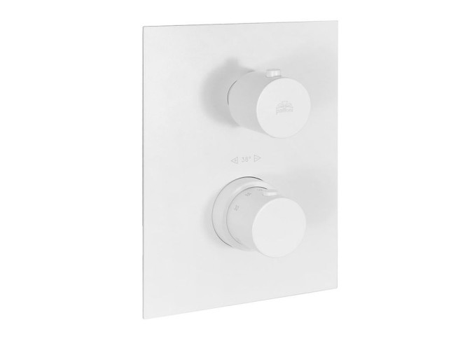 Термостатичний змішувач для душу Paffoni Light на 3 споживачі, Bianco Opaco (LIQ519BO/M)