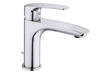Змішувач для умивальника Paffoni Lime з донним клапаном, Chrome (LM075CR)