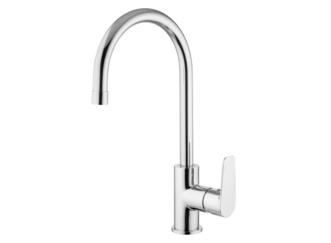 Змішувач для кухні Paffoni Lime з поворотним виливом, Chrome (LM180CR)