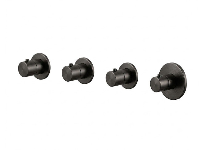 Термостат для душу/ванни Paffoni Modular Box, 3 функції, Brushed Black Nickel (MDE019NKNSP)