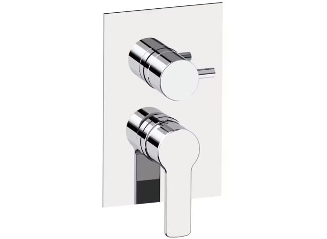Змішувач для душу Paffoni Red на 2 виходи, зовнішня частина, Chrome (REDBOX018CR)