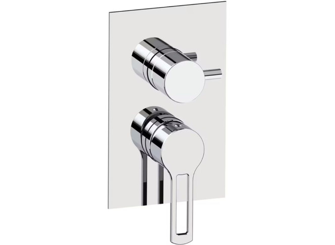 Змішувач для душу Paffoni Ringo на 2 виходи, зовнішня частина, Chrome (RINBOX018CR)