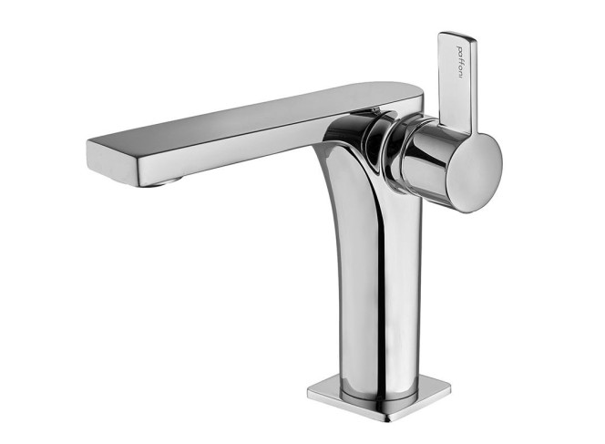 Змішувач для умивальника Paffoni Rock з донним клапаном Clic-Clac, Chrome (RO071KCR)