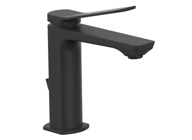 Змішувач для умивальника Paffoni Tilt з донним клапаном, Matt black (TI075NO)