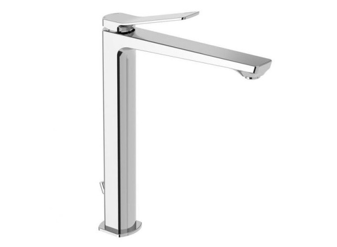 Змішувач для умивальника Paffoni Tilt, високий, з донним клапаном, Chrome (TI085CR)