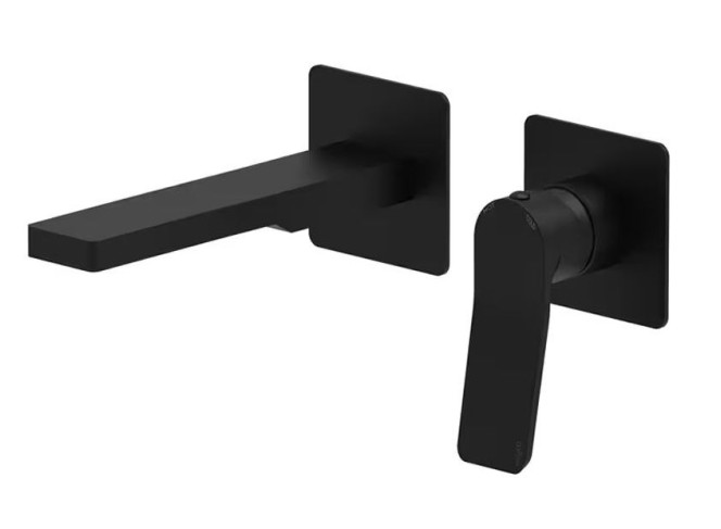Змішувач для умивальника Paffoni Tilt, настінний, вилив 150 мм, Matt black (TI104NO70)