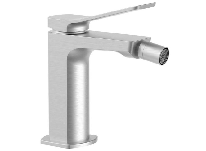 Змішувач для біде Paffoni Tilt, без донного клапана, Steel looking (TI131ST)