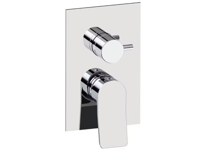 Змішувач для душу Paffoni Tilt, зовнішня частина, 2 виходи, Chrome (TIBOX018CR)