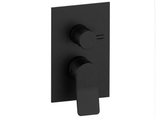 Змішувач для душу Paffoni Tilt, зовнішня частина, 2 виходи, Matt Black (TIBOX018NO)