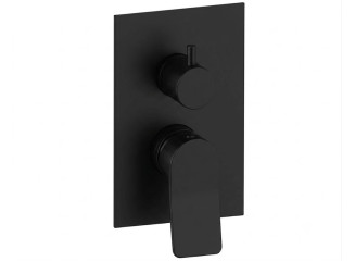 Змішувач для душу Paffoni Tilt, зовнішня частина, 3 виходи, Matt Black (TIBOX019NO)