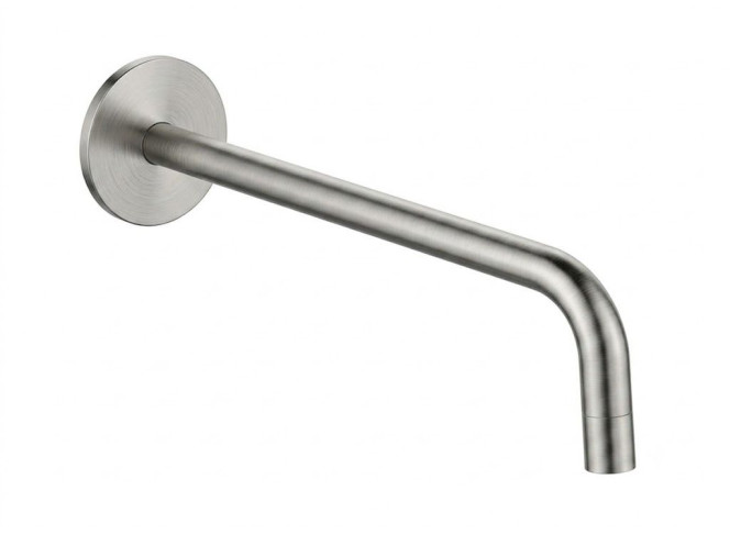 Вилив Paffoni Light 123 мм, Steel Looking (ZBOC103ST)