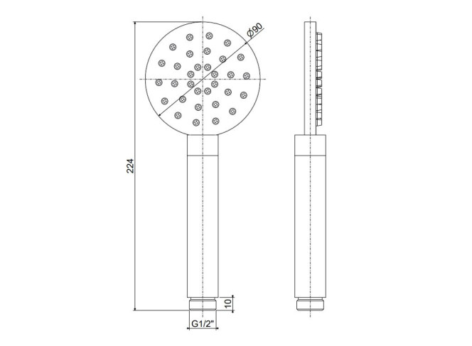 Ручний душ Paffoni Inox Tech 90 мм, Steel (ZDOC133AC) Фото №2 - Ручний душ Paffoni Inox Tech 90 мм, Steel (ZDOC133AC)