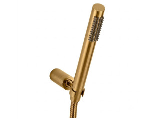 Фото - Душовий гарнітур Paffoni Master з тримачем та шлангом 150 см, Brushed Honey Gold (ZDUP036HGSP)