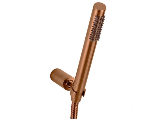 Душовий гарнітур Paffoni Master з тримачем та шлангом 150 см, Brushed Copper PVD (ZDUP036RASP)