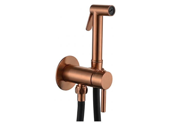 Гігієнічний душ Paffoni Tweet Round Mix, зі змішувачем, Brushed Copper PVD (ZDUP110RASP)