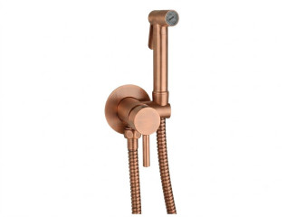 Гігієнічний душ із змішувачем Paffoni Tweet Round Mix, Brushed Copper (ZDUP110RMSP)