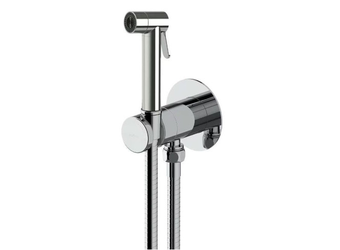 Гігієнічний душ Paffoni new BIDET KIT із запірним кріпленням змішувача, хром (ZDUP128CR)