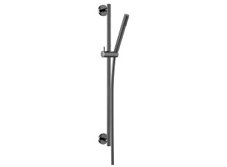 Душовий гарнітур Paffoni Light LIFE на штанзі з ручним душом, шланг 150 см, Black Chrome (ZSAL135NKN)