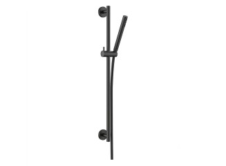 Душовий гарнітур Paffoni Light LIFE на штанзі з ручним душем, шлангом 1500 мм, Brushed Black Chrome (ZSAL135NKNSP)