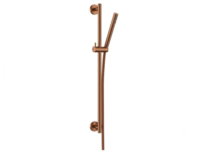 Душовий гарнітур Paffoni Light LIFE на штанзі з ручним душом, шланг 150 см, Brushed Copper PVD (ZSAL135RASP)