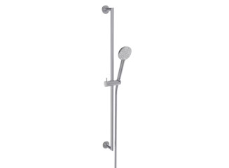 Фото - Душовий гарнітур Paffoni Inox Tech, тримач, ручний душ, шланг 150 см, Steel (ZSAL215AC)