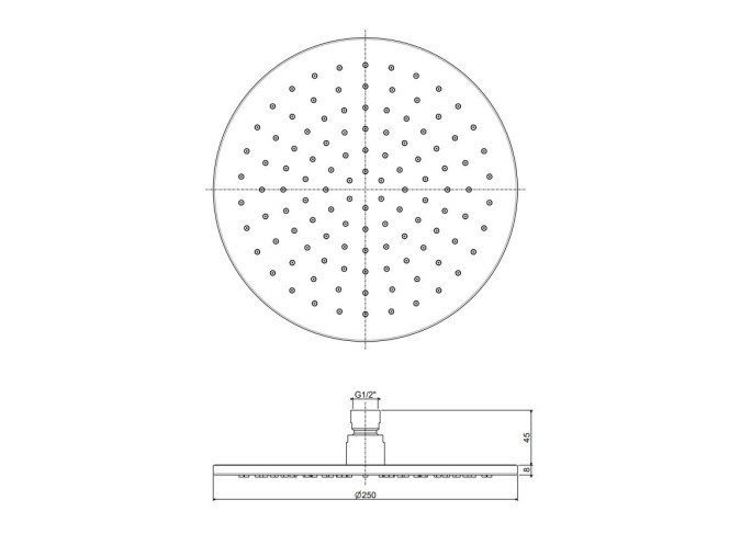 Верхній душ Paffoni Inox Tech 316, Steel (ZSOF308AC) Фото №2 - Верхній душ Paffoni Inox Tech 316, Steel (ZSOF308AC)
