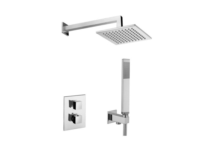 Душова система Paffoni Shower з термостатом, хром (KITLEQ518CR-M)