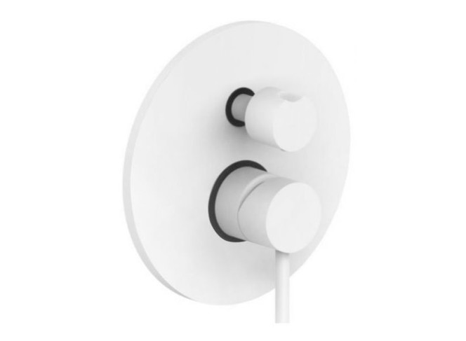 Змішувач для душу Paffoni Light на 2 позиції, Bianco Opaco (LIG018BO)