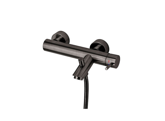 Змішувач для ванни Paffoni Light, Brushed Black Chrome (LIG022NKNSP)