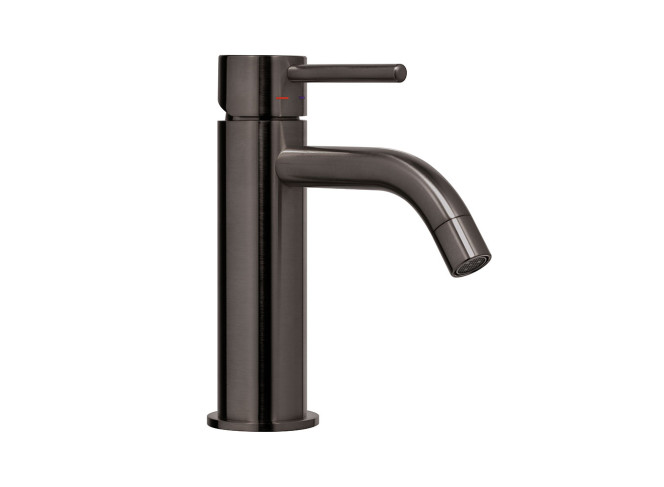 Змішувач для умивальника Paffoni Light без донного клапана, Brushed Black Chrome (LIG071NKNSP)