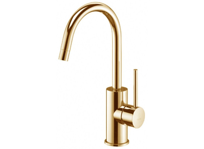 Змішувач для умивальника Paffoni Light без донного клапана, Honey Gold (LIG078HG)
