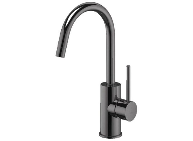 Змішувач для умивальника Paffoni Light без донного клапана, Brushed Black Chrome (LIG078NKNSP)