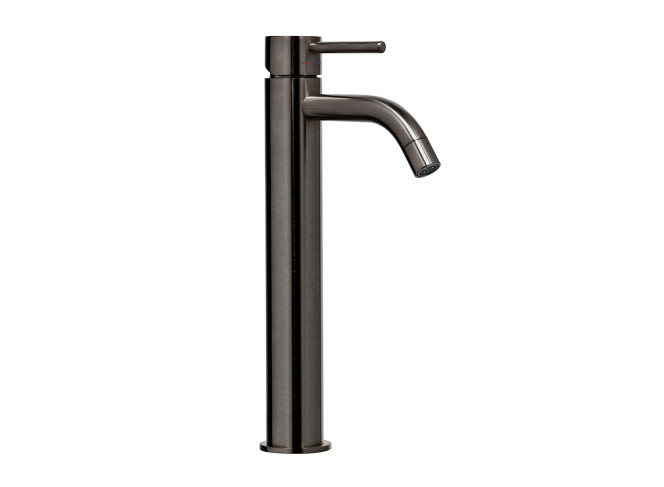 Змішувач для умивальника Paffoni Light високий, з донним клапаном, Brushed Black Chrome (LIG085NKNSP)