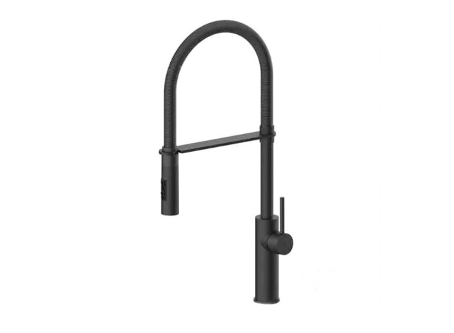 Змішувач для мийки Paffoni Light Professional, матовий чорний (LIG179NONO)