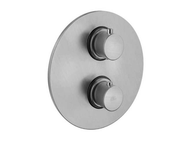 Термостат для душу Paffoni Light на 1 вихід, Steel Looking (LIQ013ST)