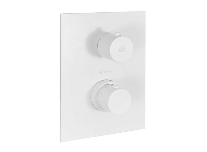 Термостатичний змішувач для душу Paffoni Light на 2 споживачі, Bianco Opaco (LIQ518BO/M)