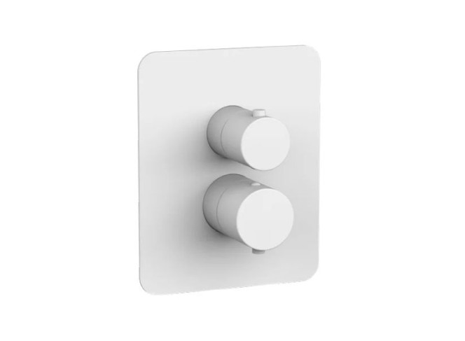 Термостатичний змішувач для душу Paffoni Light на 2 споживачі, для PBOX 001, Bianco Opaco (LIQBOX516BO)